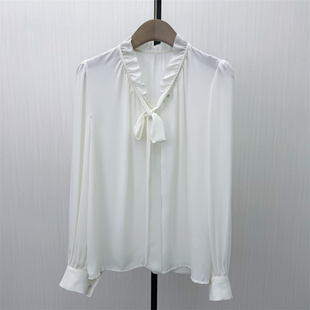 2026春季 衬衫 新品 长袖 女小众气质别致宽松上衣3156 法式 良月