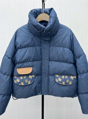 C●2025冬季新品 短款立领羽绒服女宽松面包服加厚保暖外套9030