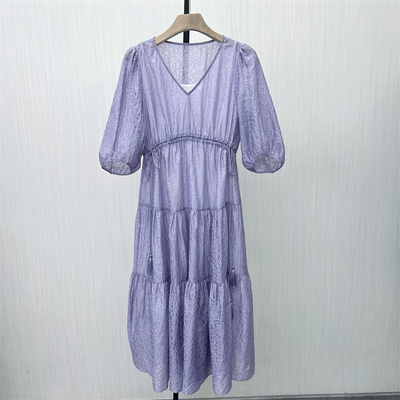 香●2025夏季新品 法式连衣裙女气质显瘦小清新a字长裙茶歇裙3437