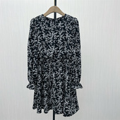 恩 连衣裙女气质通勤显瘦复古茶歇裙子158 碎花长袖 2025秋季 新品