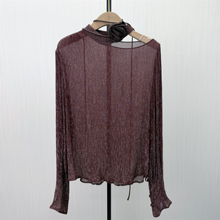 香●2026春季新品 轻薄微透衬衫女法式气质宽松显瘦长袖上衣1680