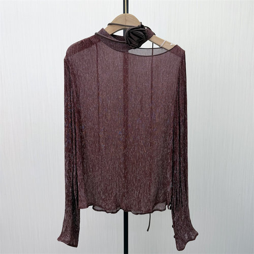 香●2026春季新品 轻薄微透衬衫女法式气质宽松显瘦长袖上衣1680