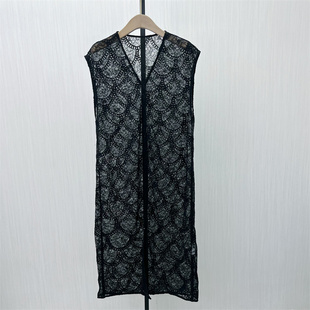镂空叠穿罩衫 新品 背心裙女别致蕾丝外搭连衣裙119 2025冬季 恩