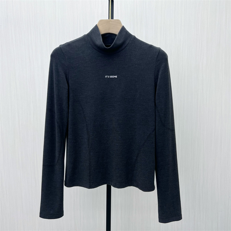 S●2025冬季新品 高领打底衫女修身显瘦百搭长袖T恤打底上衣511