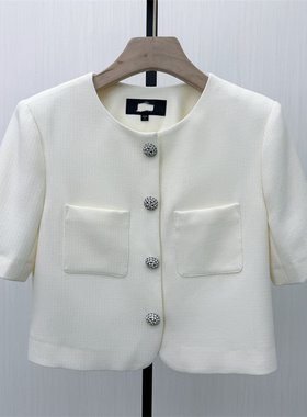 图●2026夏季新品 时尚短袖西装外套女宽松休闲通勤西服上衣3615