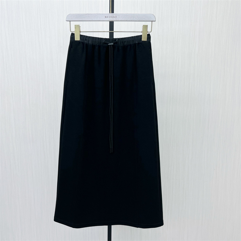 C●2025秋季新品 休闲半身裙女松紧腰显瘦直筒长款百搭卫裙6321