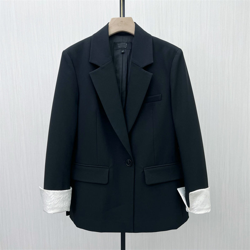 图●2025秋季新品 西装外套女时尚休闲经典宽松百搭西服大衣3512