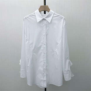 2026春季 女休闲小众宽松中长款 新品 衬衫 上衣186 慵懒风长袖