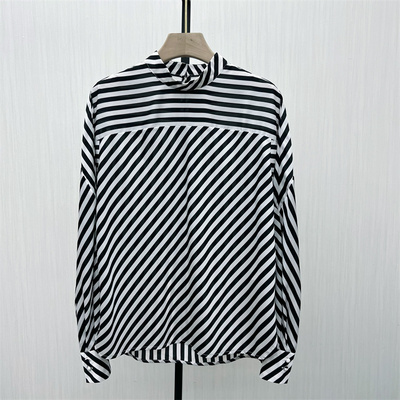 KA●2025秋季新品 慵懒风条纹衬衫女休闲宽松百搭长袖上衣2372