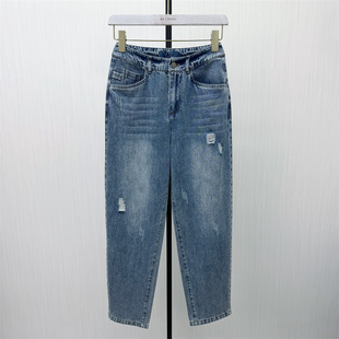 2026春季 老爹裤 新品 女高腰显瘦宽松休闲长裤 5113 哈伦牛仔裤