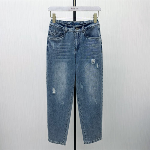 C●2026春季新品 哈伦牛仔裤女高腰显瘦宽松休闲长裤老爹裤5113