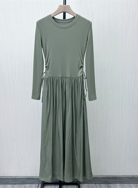 图●2025春季新品 长袖连衣裙女修身显瘦简约内搭打底裙子4233