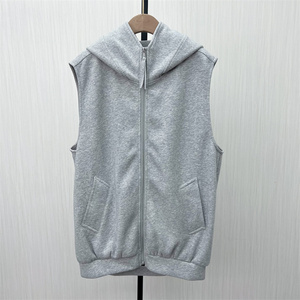 S●2023秋装新品 连帽卫衣外套女宽松百搭休闲无袖坎肩开衫337