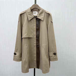 风衣外套女宽松中长款 新品 英伦风休闲通勤大衣5239 2025秋季 芭