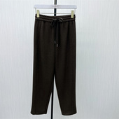 2025冬季 新品 哈伦裤 司 女松紧腰休闲显瘦直筒通勤百搭长裤 1240