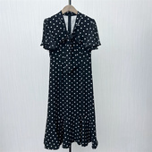 小清新连衣裙女气质显瘦法式 新品 圆点茶歇裙0263 2025夏季 乂