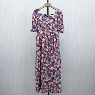 伊●2026夏季新品 法式碎花连衣裙女气质显瘦小清新a字茶歇裙3559