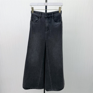新品 牛仔半身裙女高腰显瘦休闲百搭直筒长裙1826 2026春季 迪