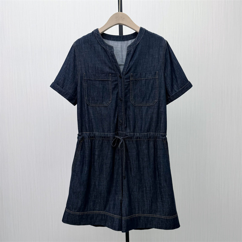 S●2026夏季新品 牛仔连体裤女宽松休闲时尚连衣裤阔腿短裤367