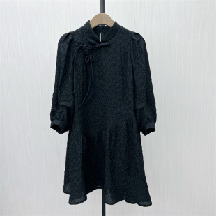 fei●2025秋季新品 新中式盘扣旗袍女气质显瘦清新淑女连衣裙1182