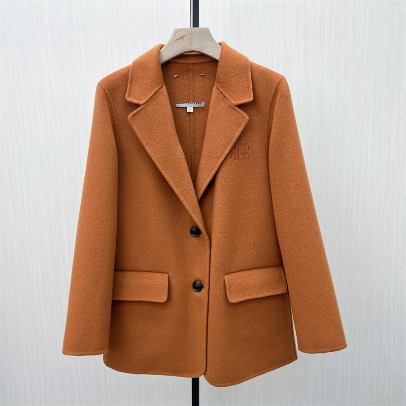 恩●2025冬季新品 双面呢外套女宽松百搭气质通勤呢子西装大衣315