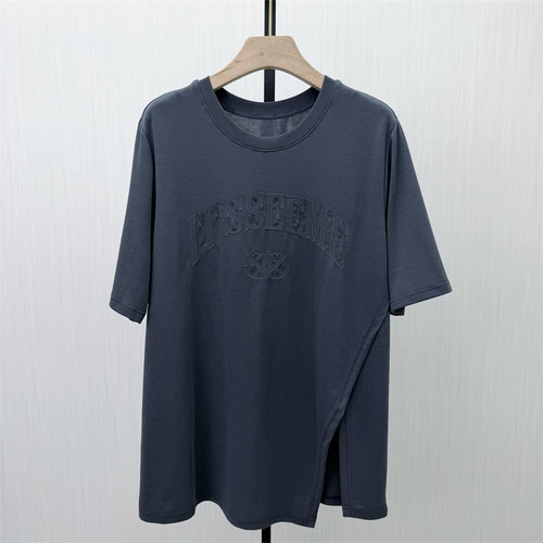 S●2026夏季新品 印花短袖T恤女宽松休闲百搭中性慵懒风上衣326