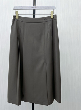 芭●2025秋季新品 伞裙半身裙女高腰显瘦长款气质大摆a字裙6533