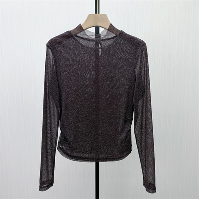 良月●2026春季新品 打底衫女轻薄内搭修身显瘦长袖t恤上衣6253