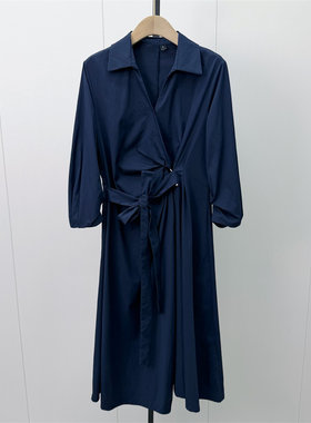 香●2026秋季新品 中袖连衣裙女气质休闲通勤简约百搭衬衫裙287