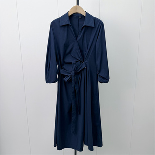 香●2026秋季新品 中袖连衣裙女气质休闲通勤简约百搭衬衫裙287