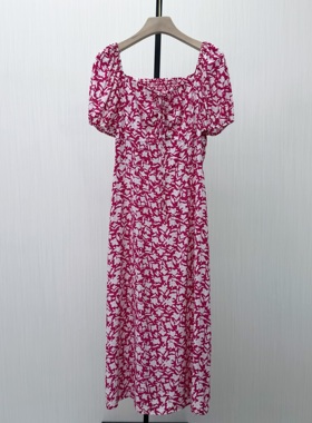 良月●2026夏季新 法式碎花连衣裙女气质显瘦小清新a字茶歇裙8265