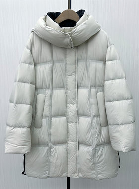 C●2025冬季新品 羽绒服女中长款时尚宽松加厚百搭保暖外套9507