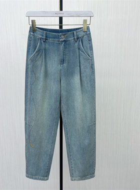 C●2025秋季新品 哈伦牛仔裤女高腰显瘦宽松休闲长裤老爹裤5316