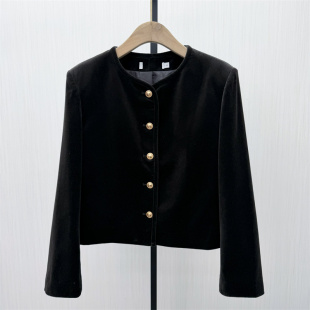 2026春季 休闲气质短款 新品 外套女时尚 西服上衣025 丝绒西装 恩
