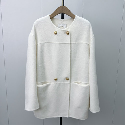 KA●2026冬季新品 双面呢大衣女中长款气质宽松绵羊毛呢外套1111