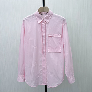 图●2025秋季新品 慵懒风长袖衬衫女休闲小众宽松中长款上衣1665