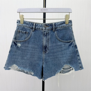 S●2026夏季新品 牛仔短裤女高腰显瘦直筒休闲百搭a字阔腿裤900