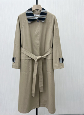 fei●2025秋季新品 风衣外套女宽松长款英伦风休闲通勤大衣7079