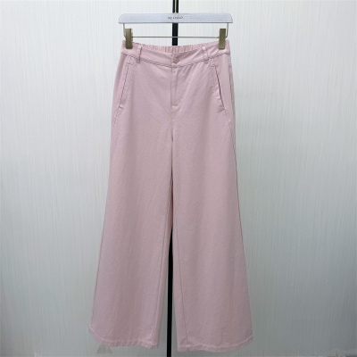 C●2026春季新品 阔腿裤女高腰显瘦休闲宽松百搭直筒长裤5071