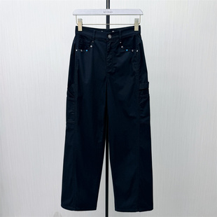 2026夏季 女高腰显瘦宽松休闲百搭直筒长裤 新品 阔腿裤 625 工装