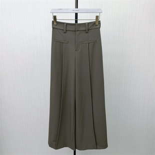 2026春季 女高腰显瘦直筒通勤百搭气质长裤 新品 阔腿裤 201 西装 彩