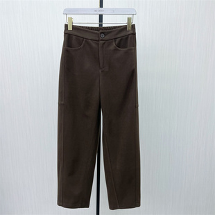 女高腰显瘦通勤百搭休闲烟管裤 司 直筒长裤 新品 子0020 2025冬季