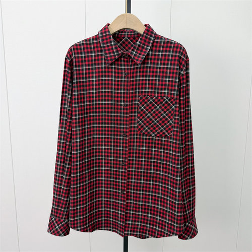 S●2026冬季新品 慵懒风格纹衬衫女休闲宽松通勤日常百搭上衣359