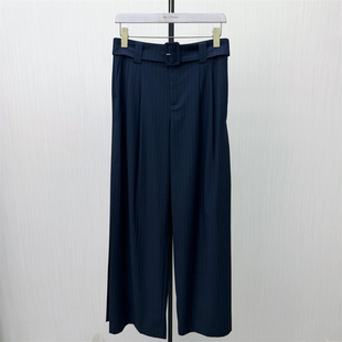 良月●2026春季新品 西装阔腿裤女高腰显瘦宽松直筒通勤长裤8183