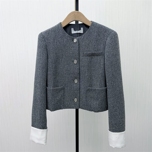 迪●2026春季新品 西装外套女气质通勤百搭高腰短款西服夹克1899