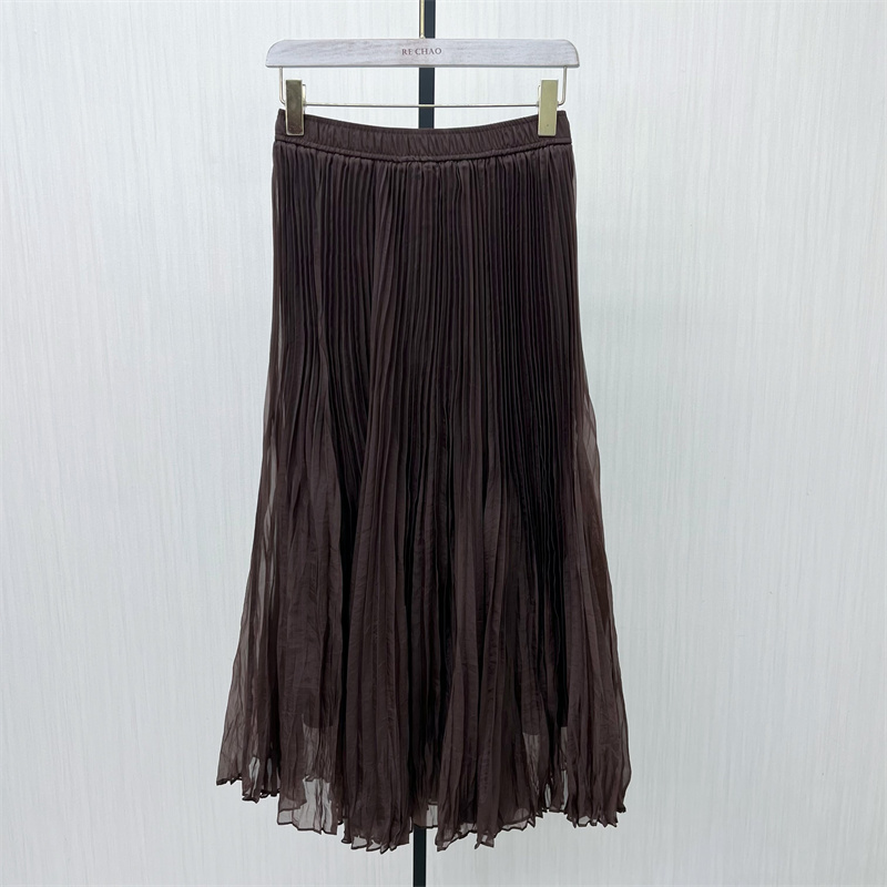 KA●2025冬季新品 百褶裙女高腰显瘦气质通勤百搭a字长裙2622