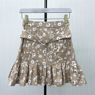 新品 碎花半身裙女高腰显瘦气质百搭小个子a字短裙121 2025夏季