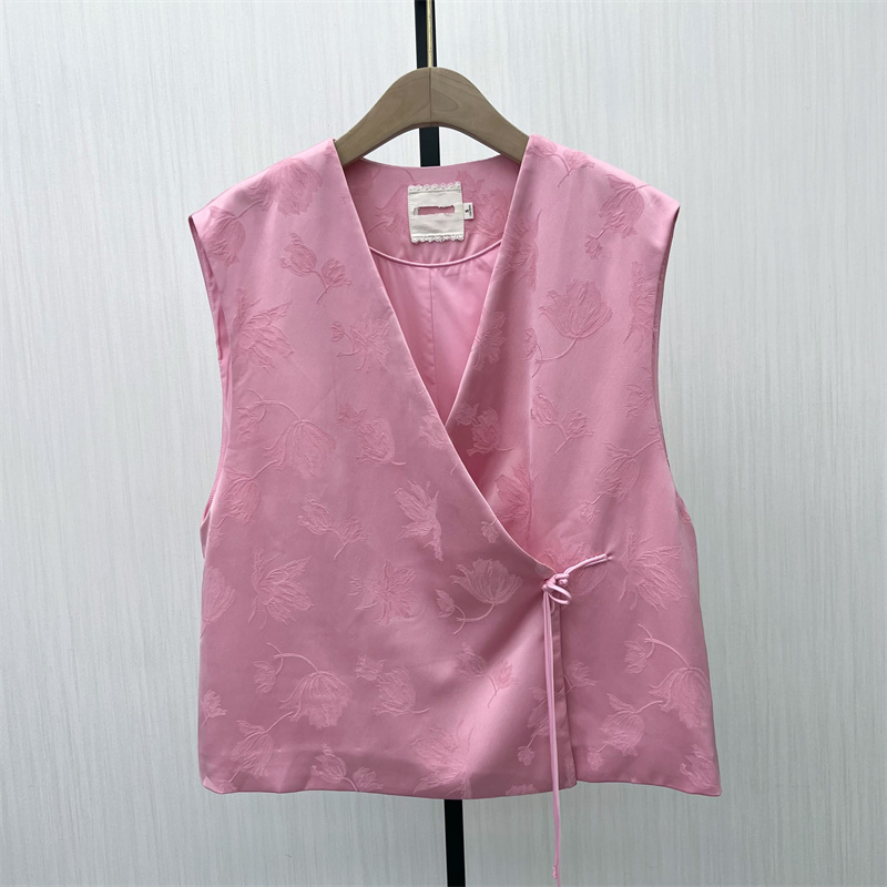 芭●2025秋季新品 新中式西装马甲女气质通勤百搭国风背心5662