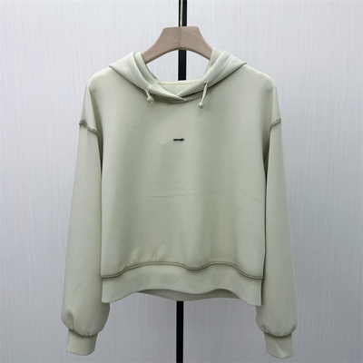 C●2026春季新品 连帽套头卫衣女休闲宽松慵懒风长袖上衣1278