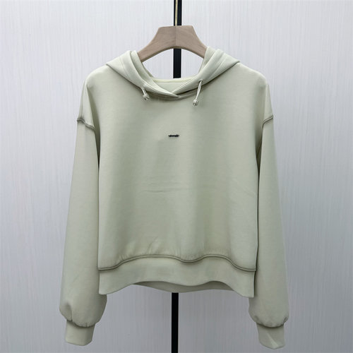 C●2026春季新品 连帽套头卫衣女休闲宽松慵懒风长袖上衣1278